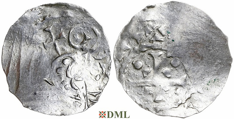 Денарий, Германия, Нижняя Лотарингия, Baldwin IV (988-1035) или Baldwin V (1036-1067), м.д. Gent, Ilisch 2014 13.8