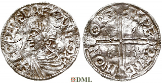 Денарий, Англия, Æthelred II (978-1016), м.д. Norwich, монетарий Swerting, North 774