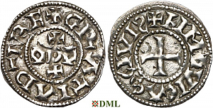 Денье, Каролинги, Eudes (Odo) (887-898), м.д. Limoges, Depeyrot 511