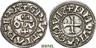 Денье, Каролинги, Eudes (Odo) (887-898), м.д. Limoges, Depeyrot 511