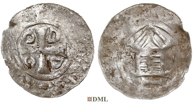 Денарий, Германия, Саксония, Нижняя Саксония, м.д. Goslar, type OAP