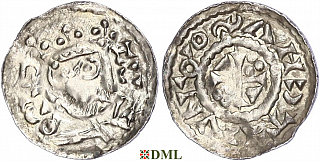 Денарий, Германия, Бавария, Heinrich III (1039-1056), м.д. Regensburg, Hahn 1976, 43A