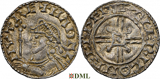 Денарий, Англия, Harthaknut (1035-1042), м.д. Gloucester, монетарий Æleric, North 811