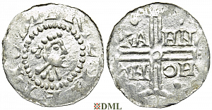 Денарий, Германия, Нижняя Лотарингия, Gf. Hermann (1020-1051), м.д. Emden