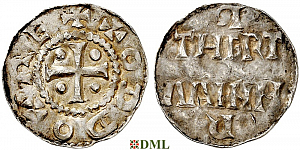 Денарий, Германия, Саксония, Otto III (983-1002), м.д. Dortmund, Dbg. 743a
