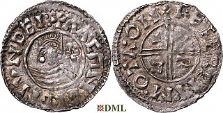 Денарий, Швеция, Olaf Skötkonung (995-1021), м.д. Sigtuna, Malmer -:-