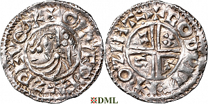 Денарий, Швеция, Olaf Skötkonung (995-1021), м.д. Sigtuna, Malmer -:-