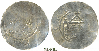 Денарий, Германия, Саксония, K. Heinrich III (1046-1056), м.д. Erfurt, Dbg. 883