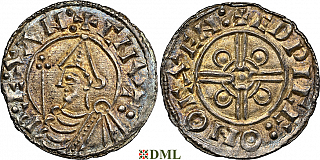 Денарий, Англия, Cnut  (1016-1035), м.д. Oxford, монетарий Edwigg, North 787