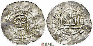 Денарий, Германия, Нижняя Лотарингия, Bernhard II (1011-1059), м.д. Jever, Dbg. 591