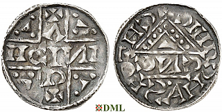 Денарий, Германия, Бавария, Heinrich V (1018-1023), м.д. Salzburg, монетарий CИC, Hahn 1976, 99c3