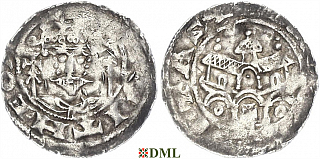 Денарий, Германия, Саксония, Dietrich II (1056-1085), м.д. Gittelde, Dbg. -