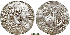 Денарий, Германия, Швабия, Heinrich II (1002-1024), м.д. Esslingen, Dbg. 951