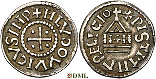 Денье, Каролинги, Louis le Pieux (814-840), Unknown mints, Depeyrot 1179