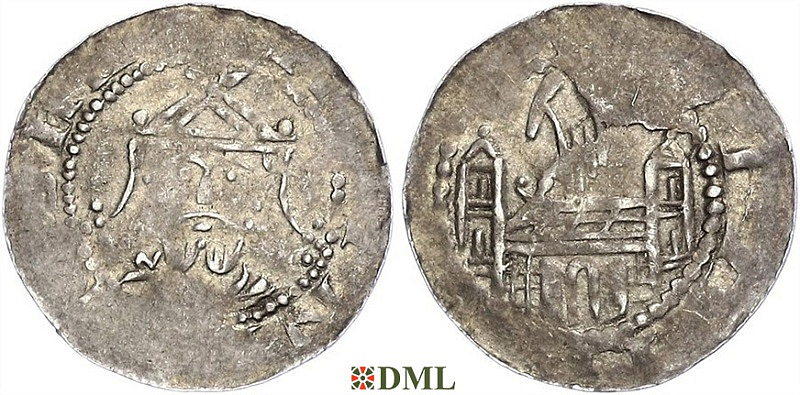 Денарий, Германия, Саксония, Azelin (1044-1054), м.д. Hildesheim, Dbg. -