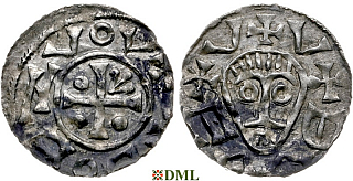 Денарий, Чехия, Boleslav II (972/973-999), м.д. Prague, Šmerda 1996, 16a
