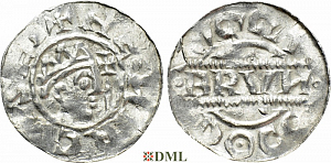 Денарий, Германия, Нижняя Лотарингия, Bruno III (1050-1057), м.д. Dokkum, Ilisch 2000, 21.19