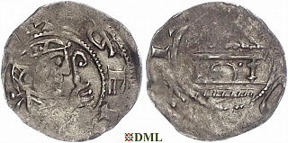 Денарий, Германия, Франкония, Siegfried I (1060-1084), м.д. Mainz, Dbg. 812