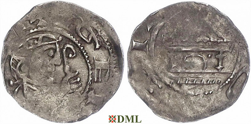 Денарий, Германия, Франкония, Siegfried I (1060-1084), м.д. Mainz, Dbg. 812