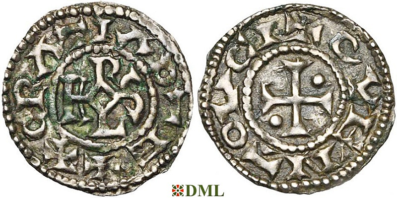 Обол, Каролинги, Charles le Chauve (840-877), м.д. Quentovic, Depeyrot 813