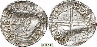 Денарий, Англия, Æthelred II (978-1016), м.д. London, монетарий Eadpold, North 774
