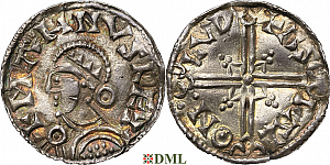 Денарий, Дания, Magnus I (1042-1047), м.д. Lund, Hbg. 5