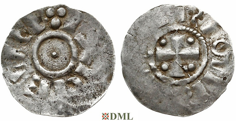 Денарий, Германия, Нижняя Лотарингия, Heinrich II (1002-1024), unknown mints, Ilisch 2000, 20.6