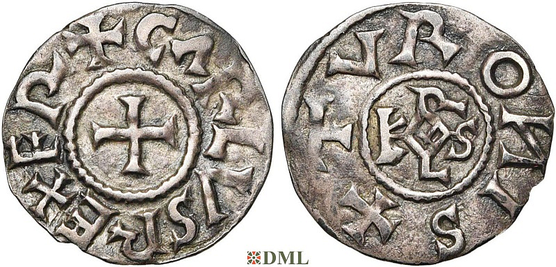 Денье, Каролинги, Charlemagne (768-814), м.д. Tours, Depeyrot 1032