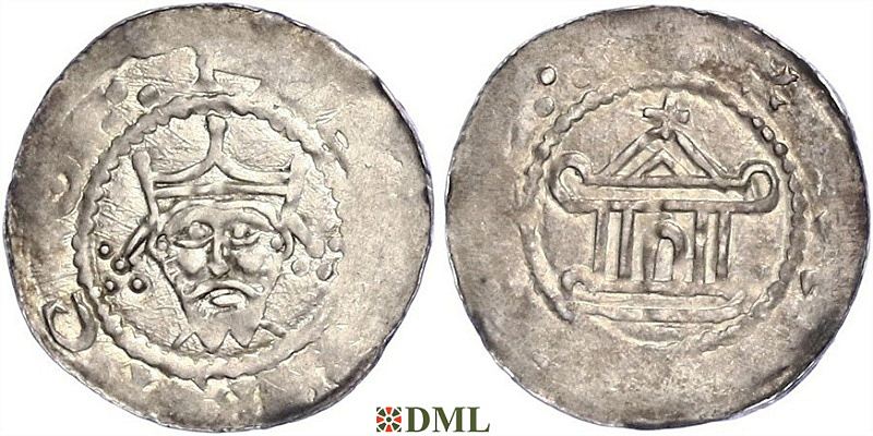 Денарий, Германия, Саксония, Heinrich III (1039-1056), м.д. Stade, Dbg. 720