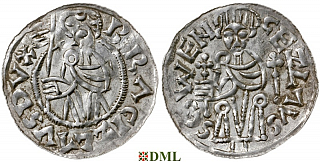 Денарий, Чехия, Богемия, Břetislav I (1034-1055), Šmerda 1996, 150