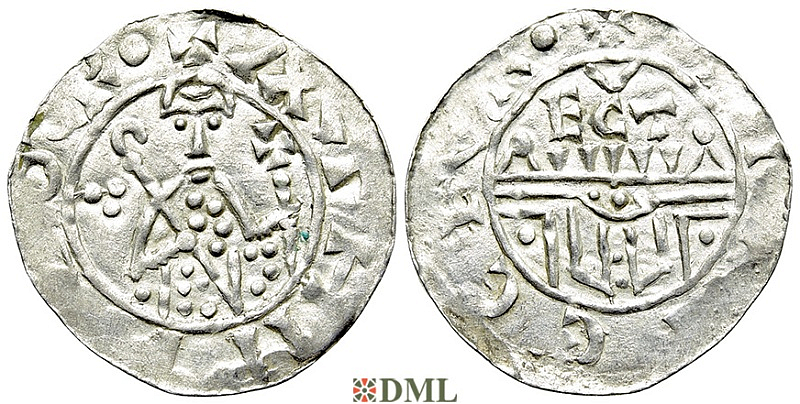 Денарий, Германия, Нижняя Лотарингия, B. Wilhelm (1054-1076), м.д. Utrecht, Ilisch 2000, 10.9