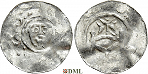 Денарий, Германия, Нижняя Лотарингия, Anonymous bishop, Umkreis von Emden, Dbg. 1311