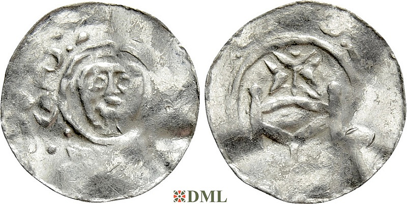 Денарий, Германия, Нижняя Лотарингия, Anonymous bishop, Umkreis von Emden, Dbg. 1311