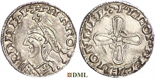 Денарий, Англия, Harold I (1035-1040), м.д. Maldon, монетарий Leofdegen, North 802