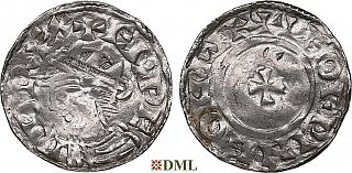 Денарий Англия, Edward III (1042-1066), м.д. Lincoln, монетарий Leofwine, North 816