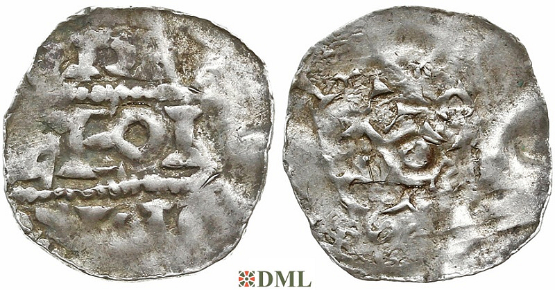 Денарий, Германия, Верхняя Лотарингия, Dietrich I (984-1027), м.д. Saint-Die, Dbg. 22