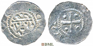 Денарий, Германия, Нижняя Лотарингия, Hermann (1059-1074), м.д. Jever, Dbg 597