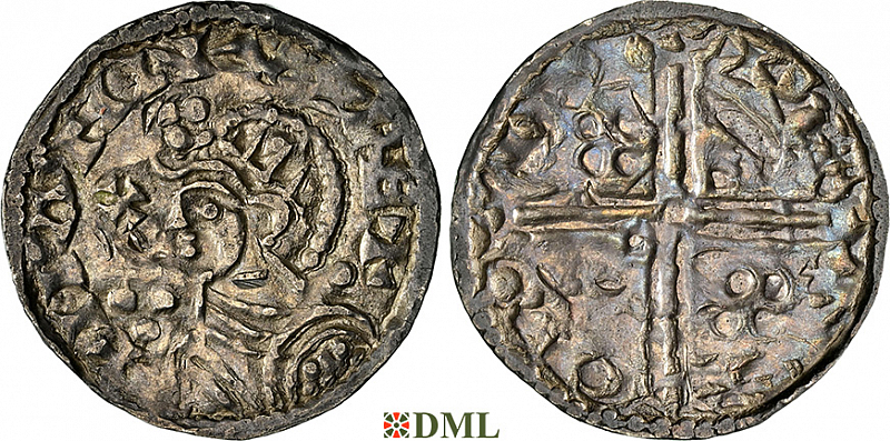 Денарий, Дания, Magnus I (1042-1047), м.д. Odense, Hbg. 30