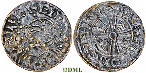 Денарий Англия, Edward III (1042-1066), м.д. Norwich, монетарий Dagfinnr, North 823