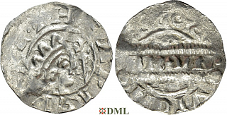 Денарий, Германия, Нижняя Лотарингия, Bruno III (1050-1057), м.д. Dokkum, Ilisch 2000, 21.19