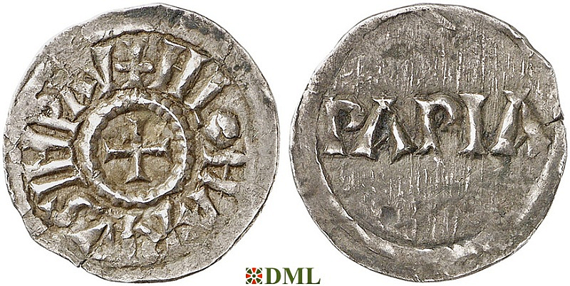 Денье, Каролинги, Lothaire I (817-855), м.д. Pavie, Depeyrot 780J