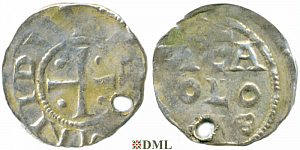 Денарий, Германия, Нижняя Лотарингия, Heinrich II (1002-1024), м.д. Koln