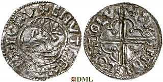 Денарий, Англия, Cnut (1016-1035), м.д. London, монетарий Swetinc, North 781