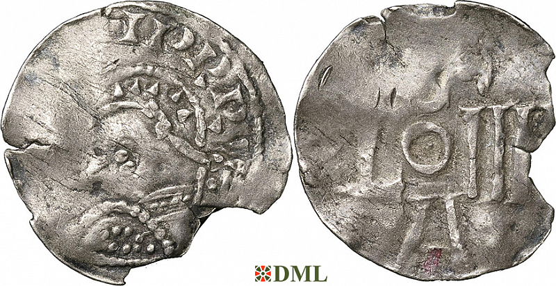 Денарий, Дания, Magnus I (1042-1047), м.д. Lund, Hbg. 17