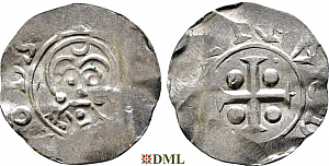 Денарий, Германия, Нижняя Лотарингия, Bernold (1046-1054), м.д. Deventer, Ilisch 2000, 1.13-1.15