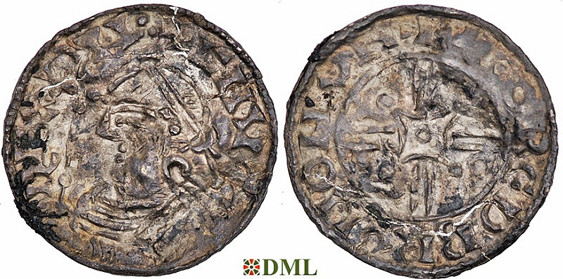 Денарий, Англия, Harthaknut (1035-1042), м.д. London, монетарий Leofred, North 799