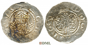 Денарий, Германия, Нижняя Лотарингия, Gf. Egbert II (1068-1090), м.д. Dokkum, Ilisch 2000, 22.5