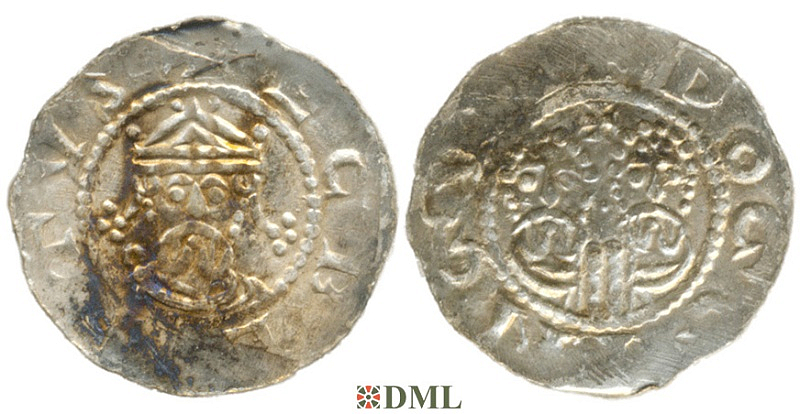 Денарий, Германия, Нижняя Лотарингия, Gf. Egbert II (1068-1090), м.д. Dokkum, Ilisch 2000, 22.5