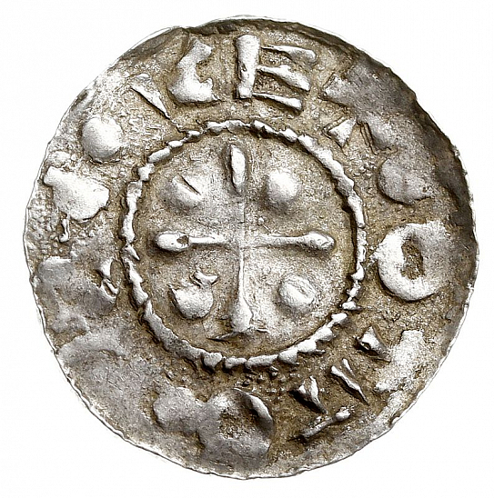 Денарий, Германия, Швабия, Otto I - Otto III (973-1002), м.д. Esslingen, Dbg. 1271