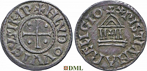 Денье, Каролинги, Louis le Pieux (814-840), Unknown mints, Depeyrot 1179